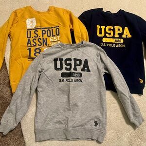 3 Polo Sweatshirts Size 6/7